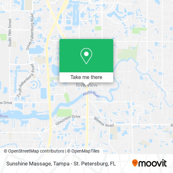 Sunshine Massage map