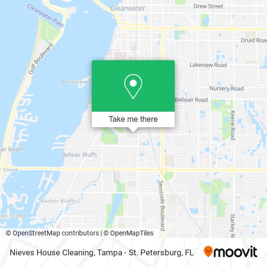 Nieves House Cleaning map
