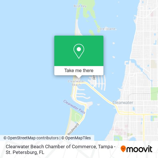 Mapa de Clearwater Beach Chamber of Commerce