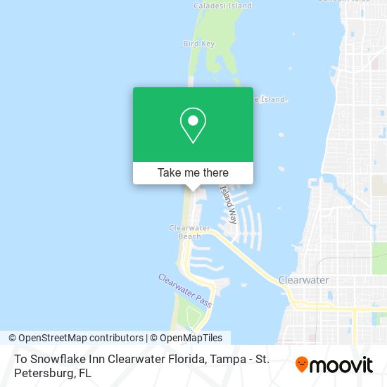 Mapa de To Snowflake Inn Clearwater Florida