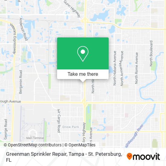 Greenman Sprinkler Repair map