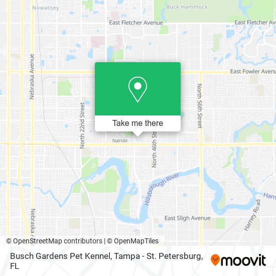 Busch Gardens Pet Kennel map