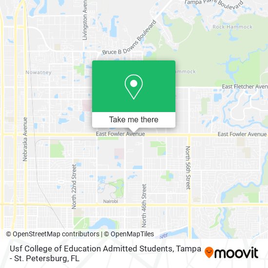 Mapa de Usf College of Education Admitted Students