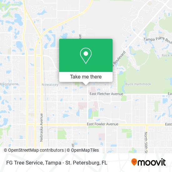 FG Tree Service map