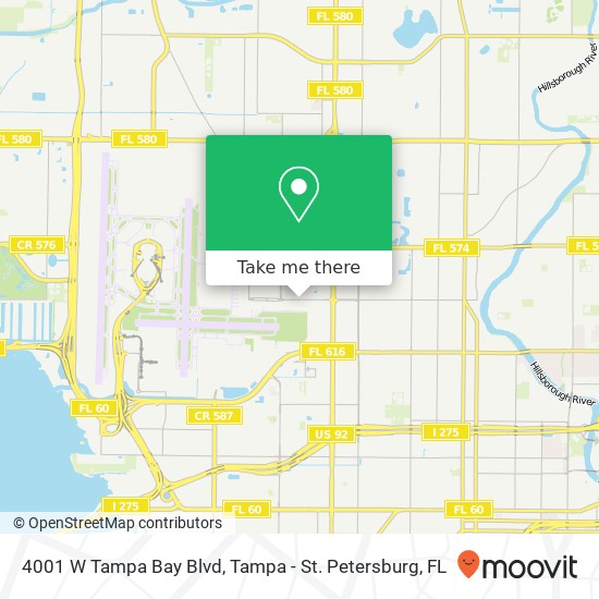 Mapa de 4001 W Tampa Bay Blvd