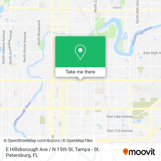Mapa de E Hillsborough Ave / N 15th St