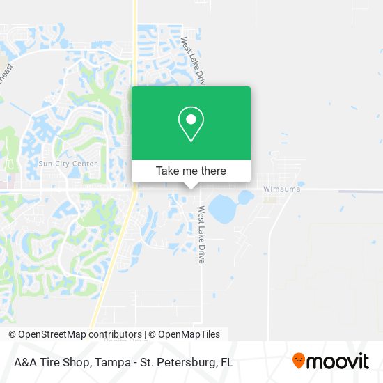 A&A Tire Shop map