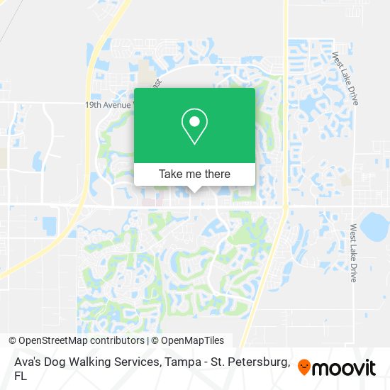 Ava's Dog Walking Services map