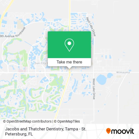 Jacobs and Thatcher Dentistry map