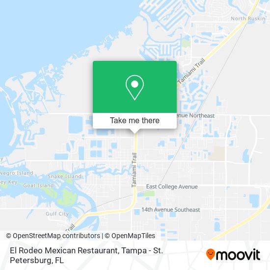 Mapa de El Rodeo Mexican Restaurant