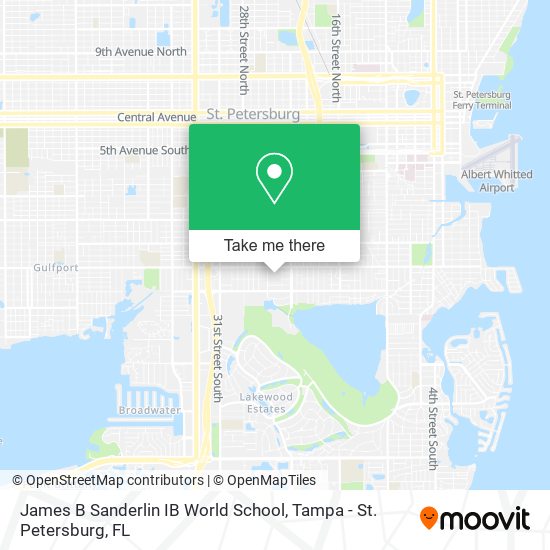 James B Sanderlin IB World School map