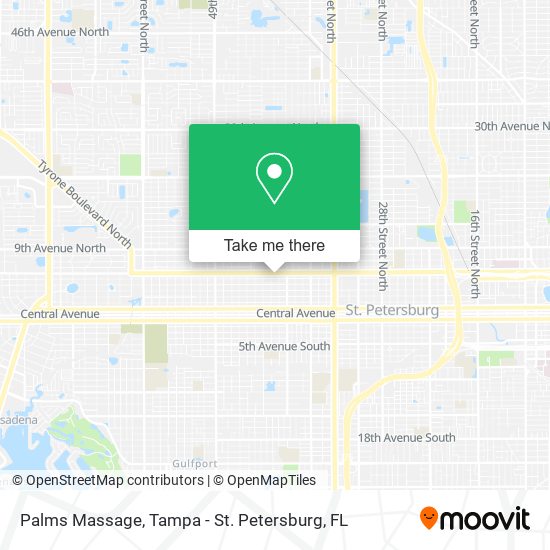 Palms Massage map