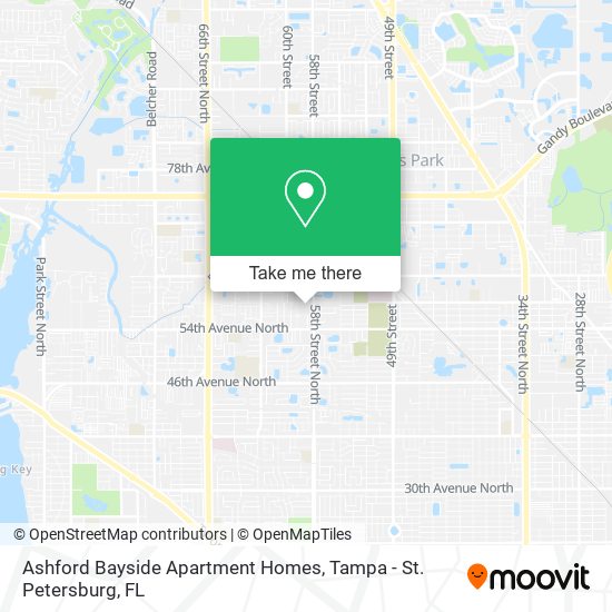 Ashford Bayside Apartment Homes map