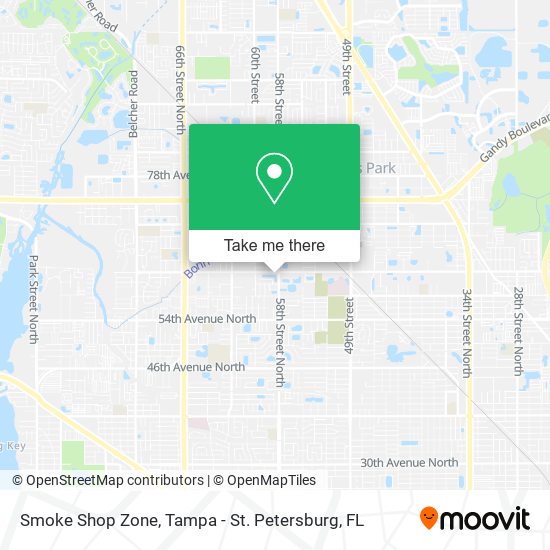 Mapa de Smoke Shop Zone
