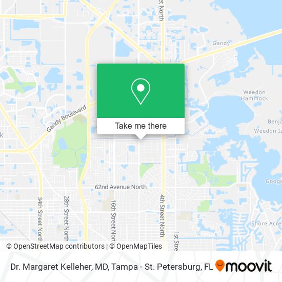 Mapa de Dr. Margaret Kelleher, MD