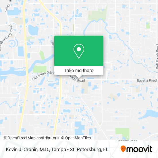 Mapa de Kevin J. Cronin, M.D.