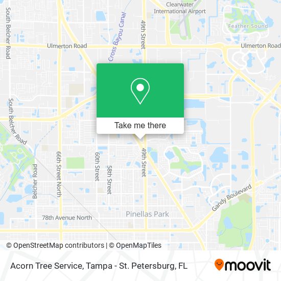 Acorn Tree Service map