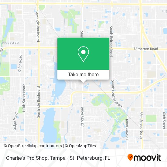 Charlie's Pro Shop map