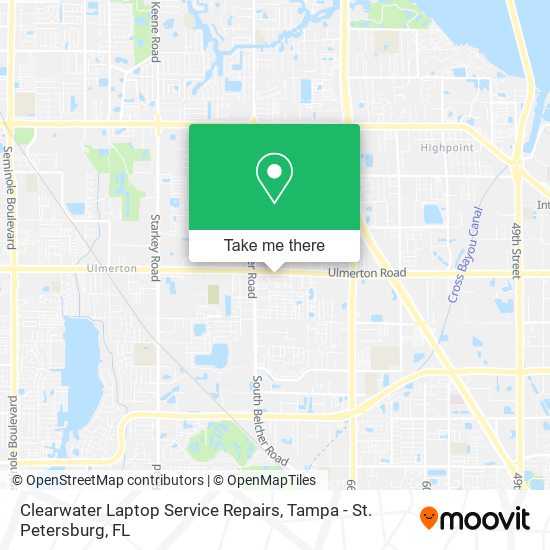 Mapa de Clearwater Laptop Service Repairs