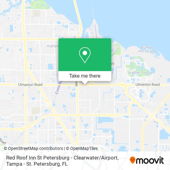 Red Roof Inn St Petersburg - Clearwater / Airport map