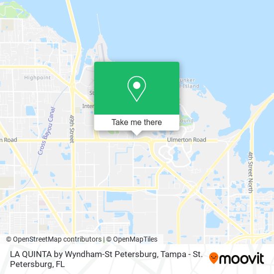 Mapa de LA QUINTA by Wyndham-St Petersburg