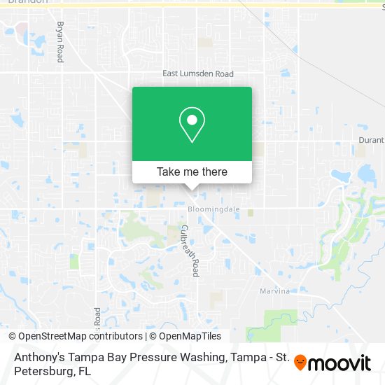 Anthony's Tampa Bay Pressure Washing map