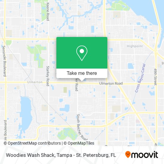 Woodies Wash Shack map
