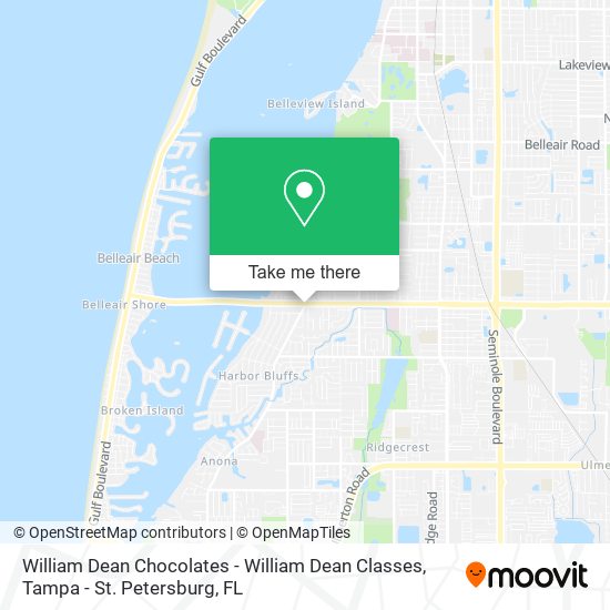 William Dean Chocolates - William Dean Classes map