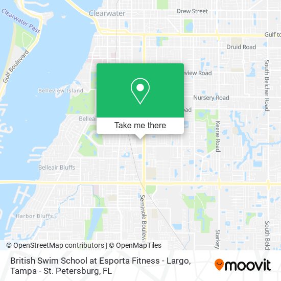 British Swim School at Esporta Fitness - Largo map