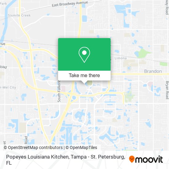Mapa de Popeyes Louisiana Kitchen