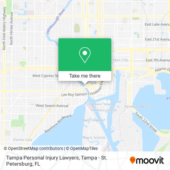 Tampa Personal Injury Lawyers map