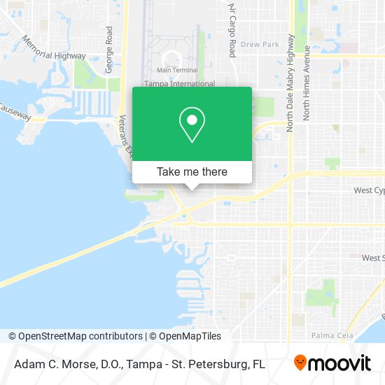 Adam C. Morse, D.O. map