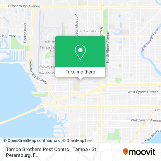 Mapa de Tampa Brothers Pest Control
