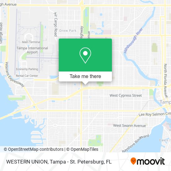 WESTERN UNION map