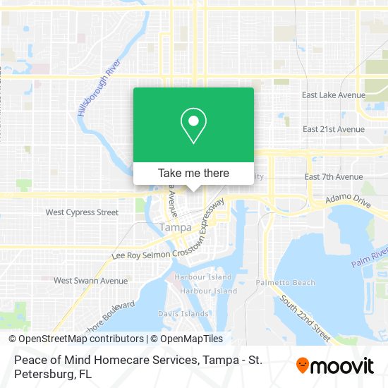 Mapa de Peace of Mind Homecare Services
