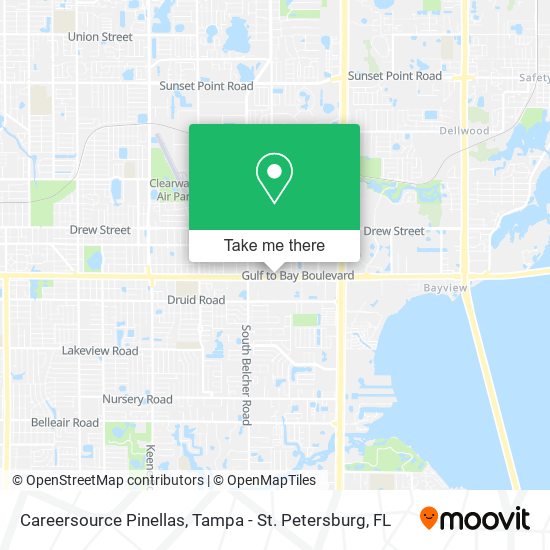 Careersource Pinellas map