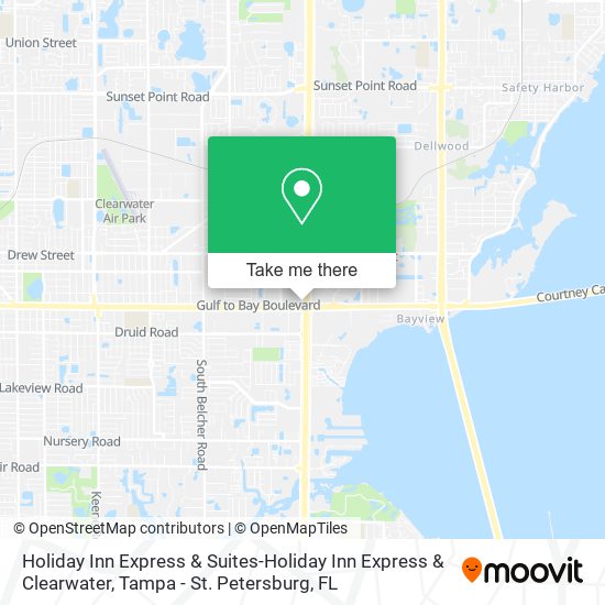 Mapa de Holiday Inn Express & Suites-Holiday Inn Express & Clearwater