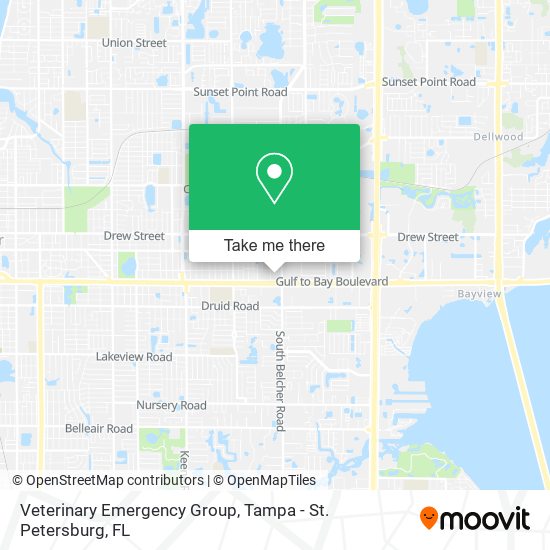 Mapa de Veterinary Emergency Group