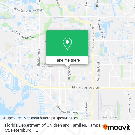 Mapa de Florida Department of Children and Families