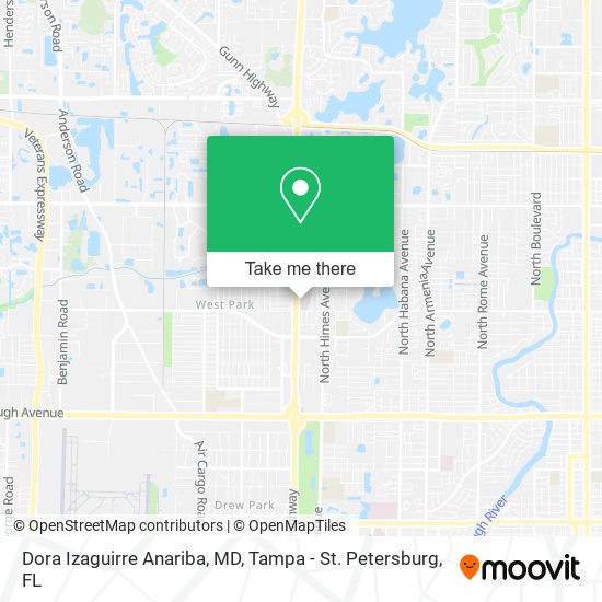 Dora Izaguirre Anariba, MD map