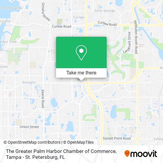 The Greater Palm Harbor Chamber of Commerce map