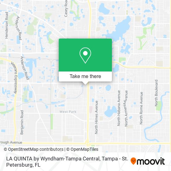 LA QUINTA by Wyndham-Tampa Central map
