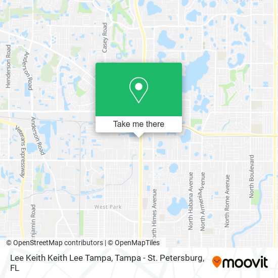 Mapa de Lee Keith Keith Lee Tampa