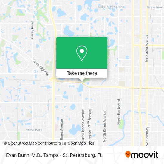 Mapa de Evan Dunn, M.D.