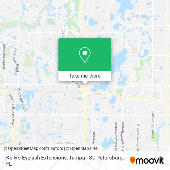 Kelly's Eyelash Extensions map