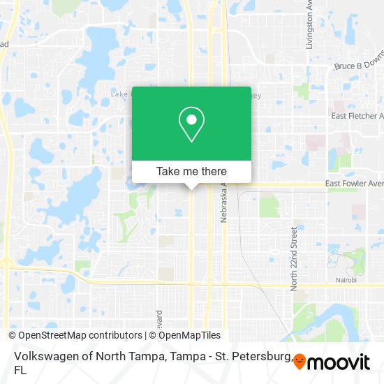 Mapa de Volkswagen of North Tampa