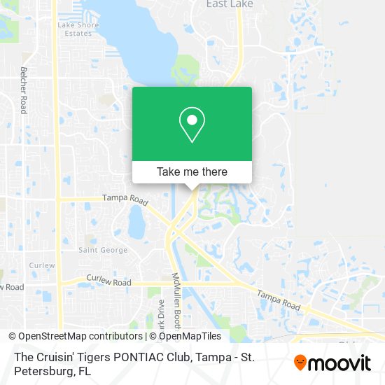 The Cruisin' Tigers PONTIAC Club map