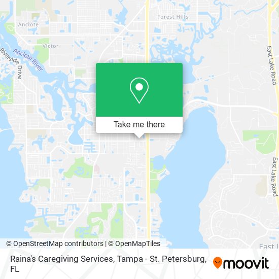 Raina's Caregiving Services map