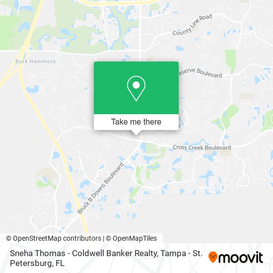Mapa de Sneha Thomas - Coldwell Banker Realty