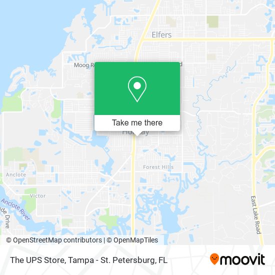 The UPS Store map